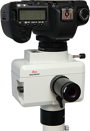 Digital SLR on photomicrographic system