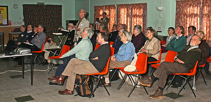 Audience for Maurice Moss’s lecture
