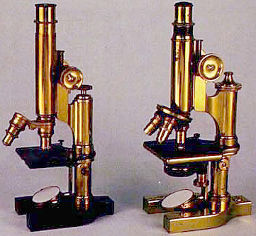 Brass Bausch & Lomb microscopes