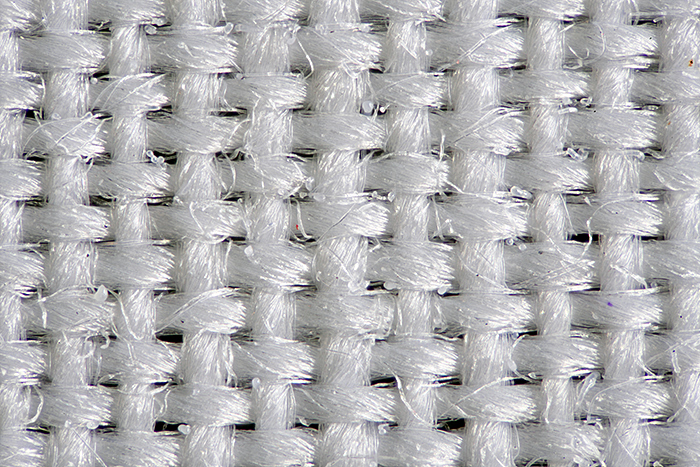 Photomicrograph of linen fabric
