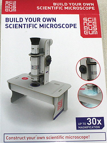 Science Museum card microscope kit