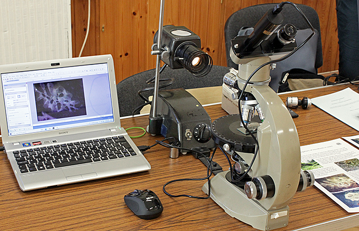 Vickers polarising microscope with reflected illumination