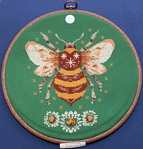 Embroidered honeybee