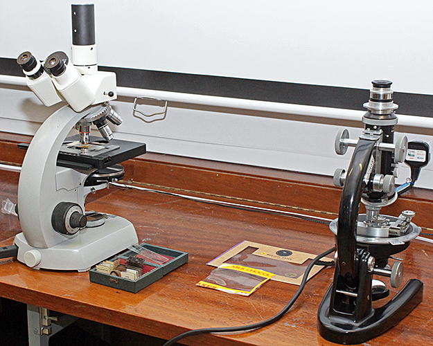 Zeiss Standard and J. Swift microscopes