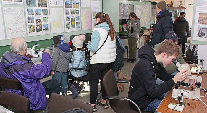 Children and adults in the Information Centre