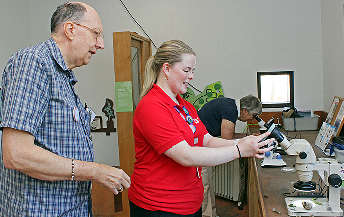 Chris Thomas explaining the smartphone adapter