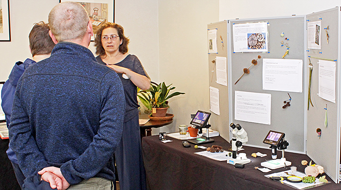 Lisa Ashby with visitors
