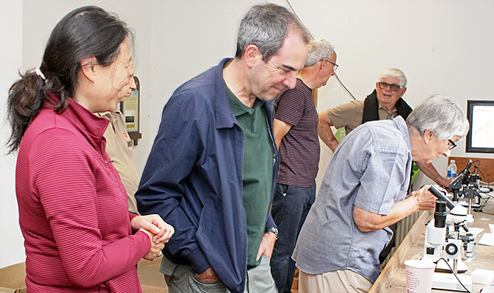 Martin Parnham, Pam Hamer and visitors
