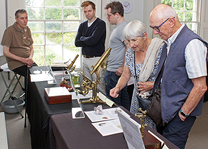 Tim Fullick with visitors