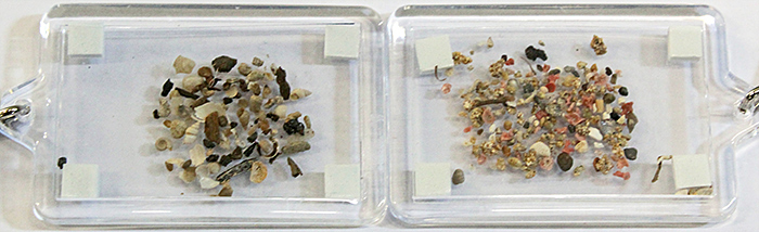 Pam Hamer’s sand keyrings