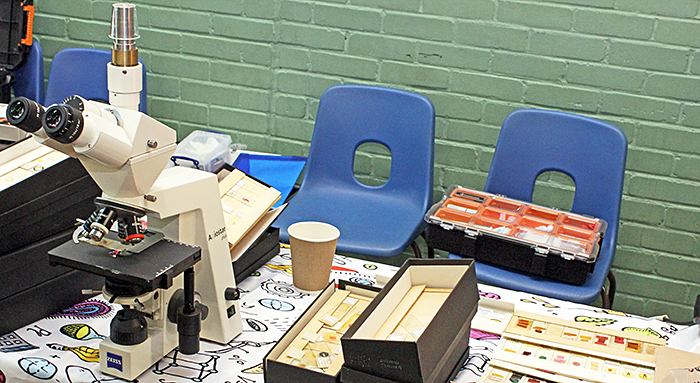 Robert Ratford’s compound microscope