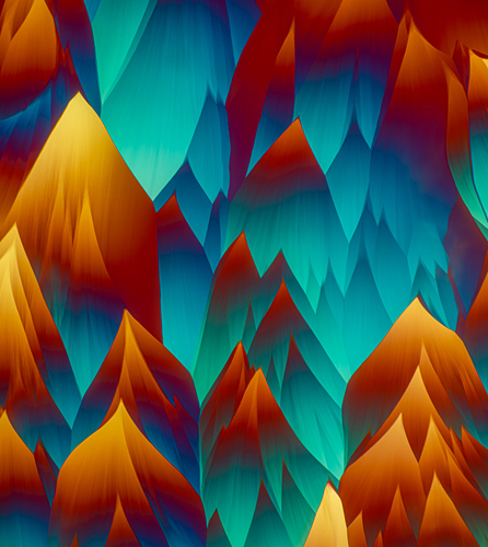 Crystals using crossed polarisers and retarder