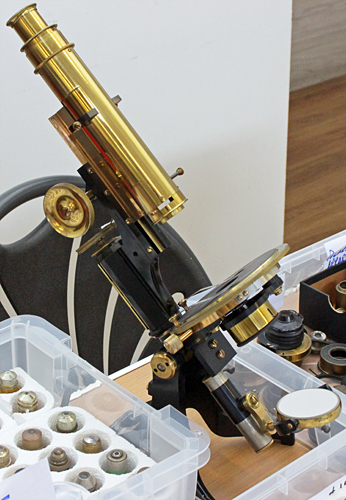 Richard Courtiour’s brass microscope
