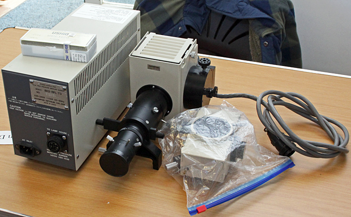Simon Dyer’s Olympus BH2-RFC fluorescence and DIC equipment