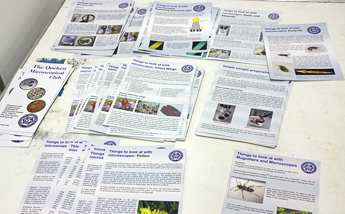 Quekett leaflets