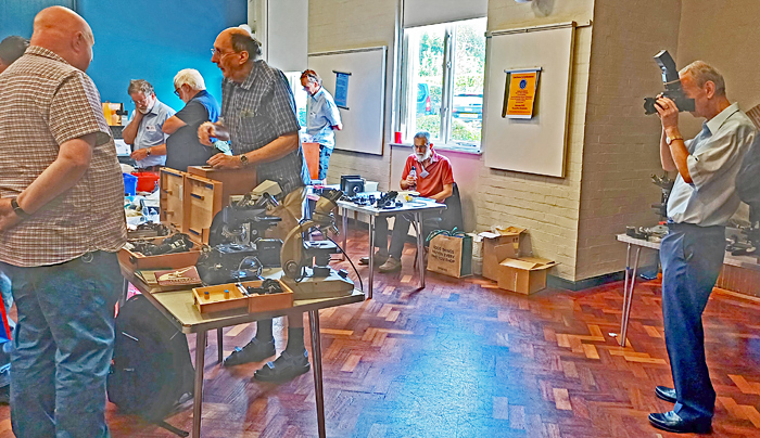 Alan Wood photographing the event