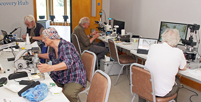 Quekett members in the Discovery Hub