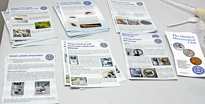 Free Quekett leaflets